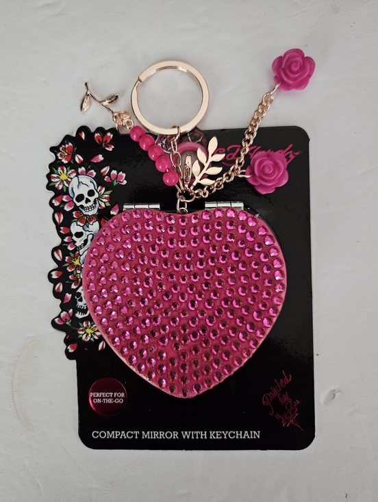 Ed Hardy Accessories - Ed Hardy NWT Charms Compact Mirror Keychain